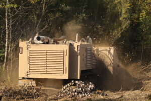 DOK-INGs MV-4 demining system in action