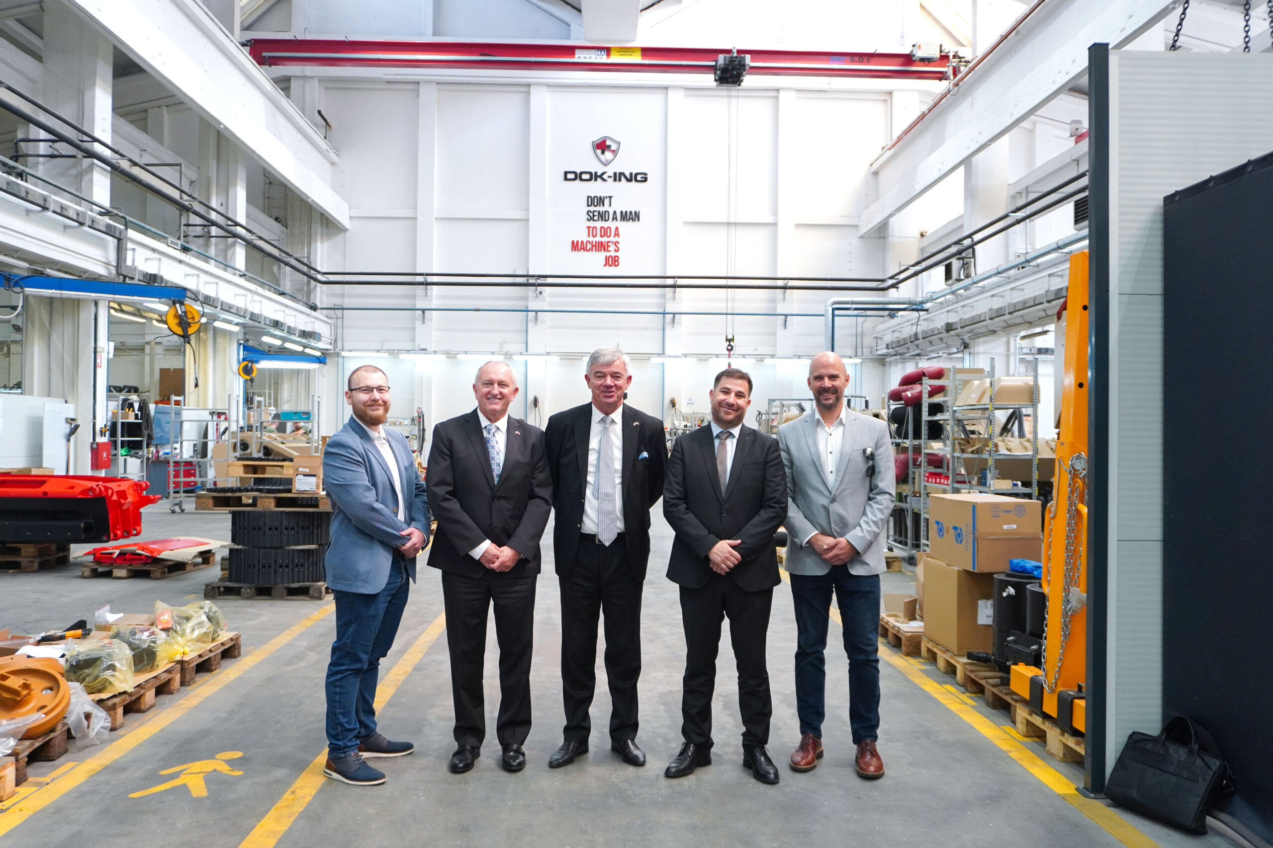 the Czech Embassy visit to DOK-ING HQ
