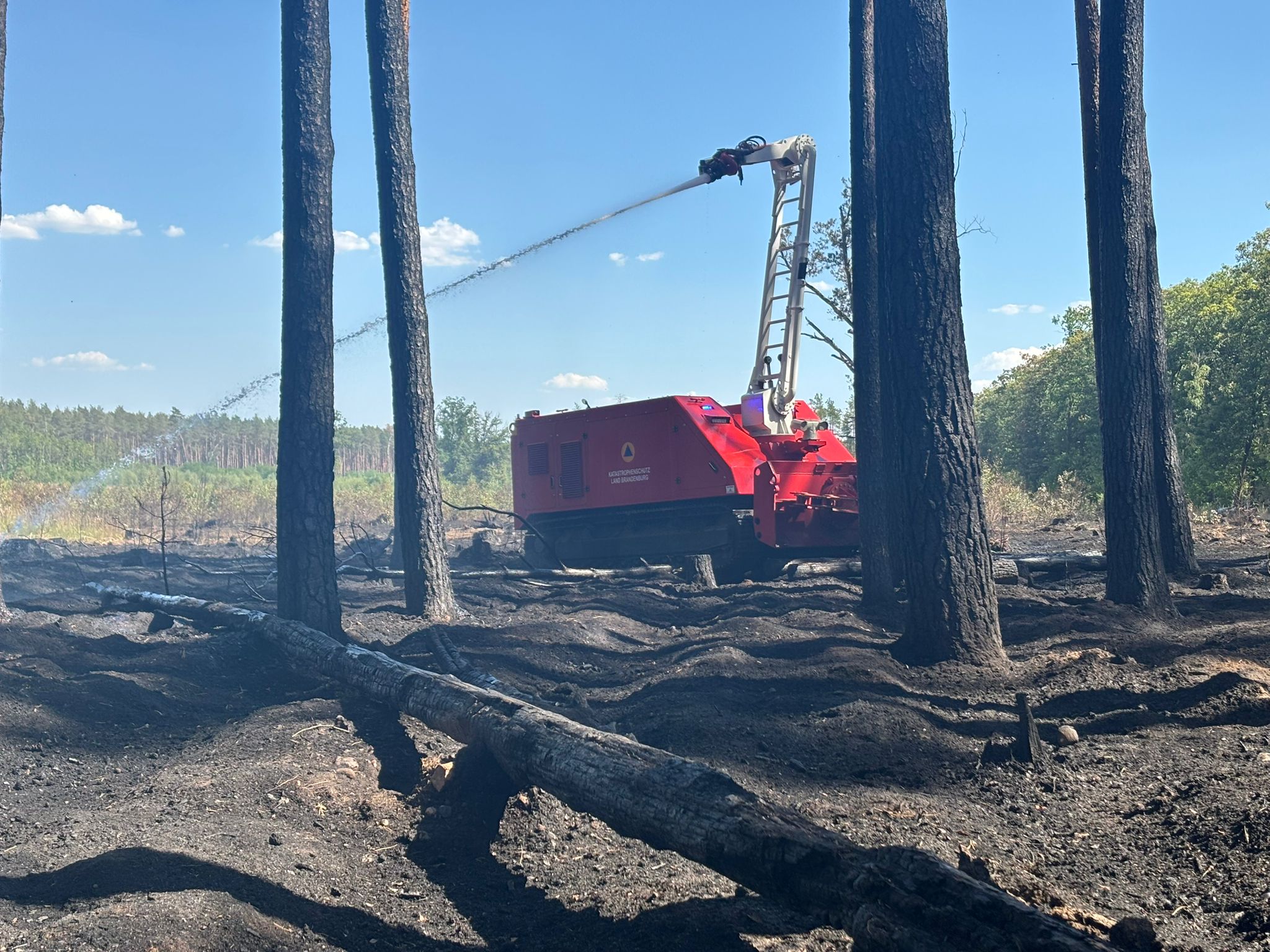 DOK-ING's MVF-5 robotic system deployed in wildfire zone in Germany