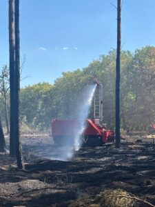 DOK-ING's MVF-5 robotic system deployed in wildfire zone in Germany