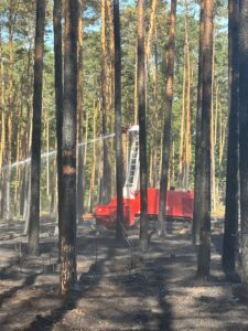 DOK-ING's MVF-5 robotic system deployed in wildfire zone in Germany