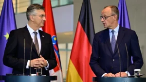 Andrej Plenković and Friedrich Merz